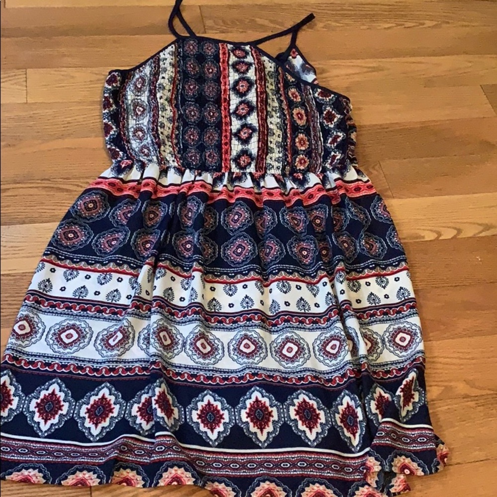 Blue/Red/White sun dress